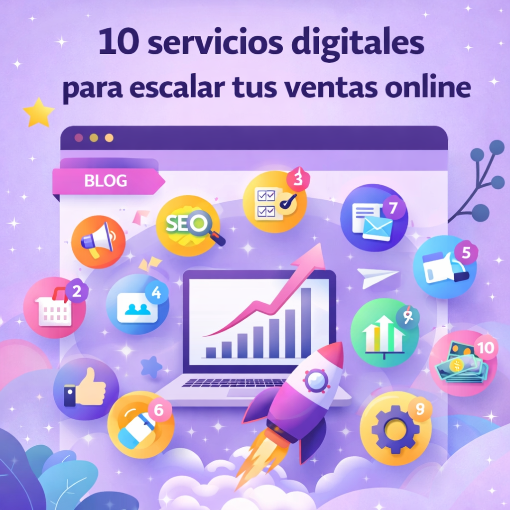 10 servicios digitales para escalar tus ventas online